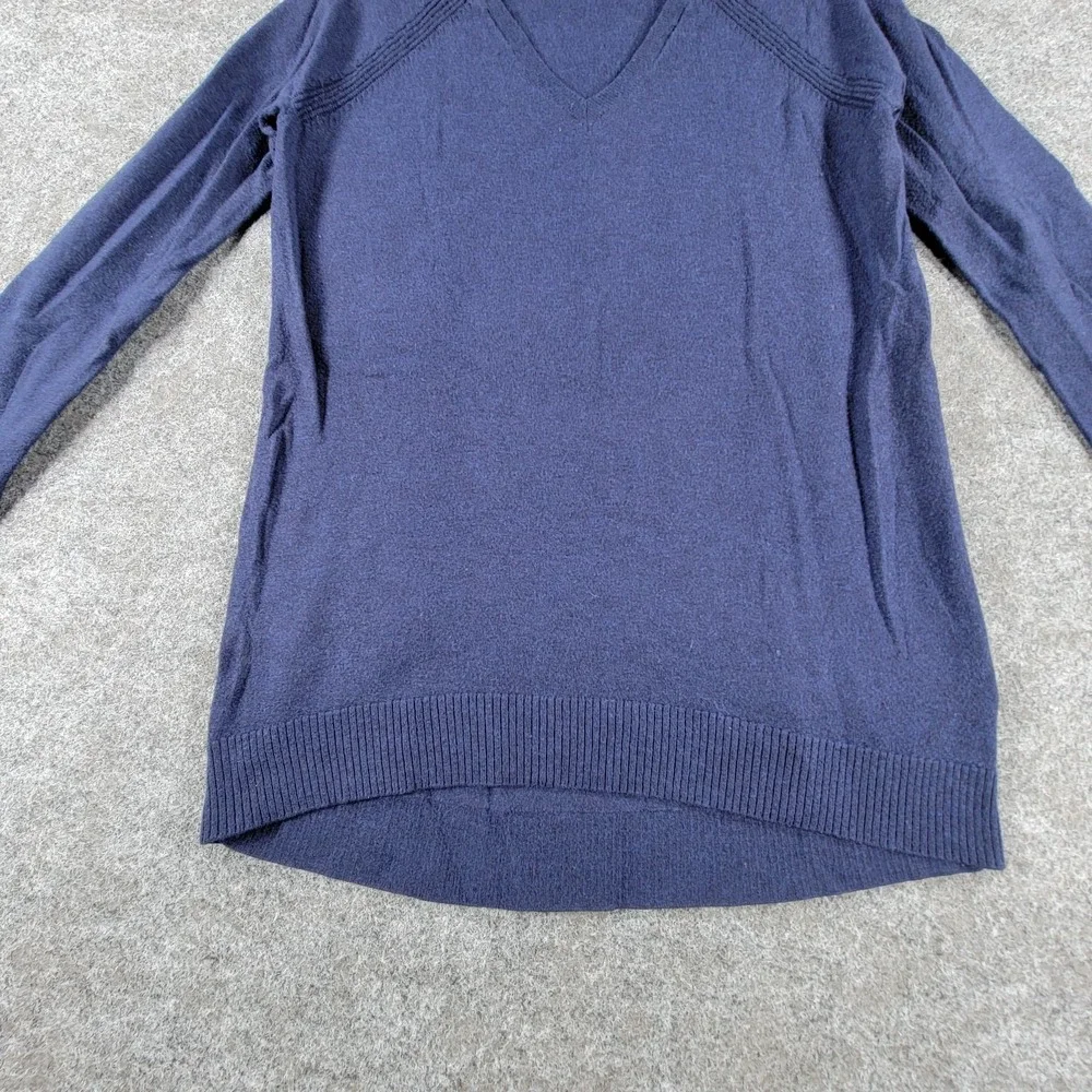 GAP Maternity Pullover Sweater Womens M Navy Blue‎ Classic V-neck Lightweight